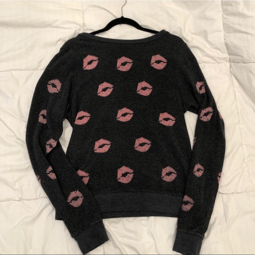 Wildfox Kisses Sweater. All Over Kiss